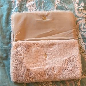 furry mini purse